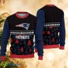 NFL New England Patriots Christmas 3D Green Knitted Sweater For Fans - NFL New England Patriots Christmas 3D Green Knitted Sweater For Fans