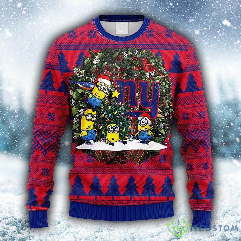 NFL New York Giants Minion Christmas Ugly 3D Sweater For Men And Women Gift Ugly Christmas 5 NFL New York Giants Minion Christmas Ugly 3D Sweater For Men And Women Gift Ugly Christmas - NFL New York Giants Minion Christmas Ugly Sweater_1