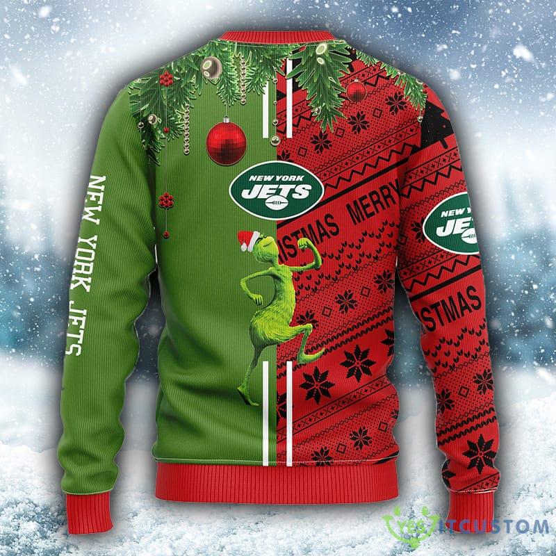 NFL New York Jets Grinch & Scooby-Doo Christmas Ugly 3D Sweater For Men And Women Gift Ugly Christmas - NFL New York Jets Grinch & Scooby-Doo Christmas Ugly Sweater_2