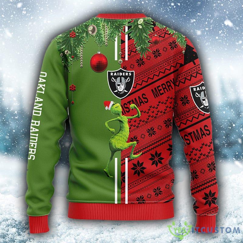 NFL Oakland Raiders Grinch & Scooby-Doo Christmas Ugly 3D Sweater For Men And Women Gift Ugly Christmas 6 NFL Oakland Raiders Grinch & Scooby-Doo Christmas Ugly 3D Sweater For Men And Women Gift Ugly Christmas - NFL Oakland Raiders Grinch & Scooby-Doo Christmas Ugly Sweater_2