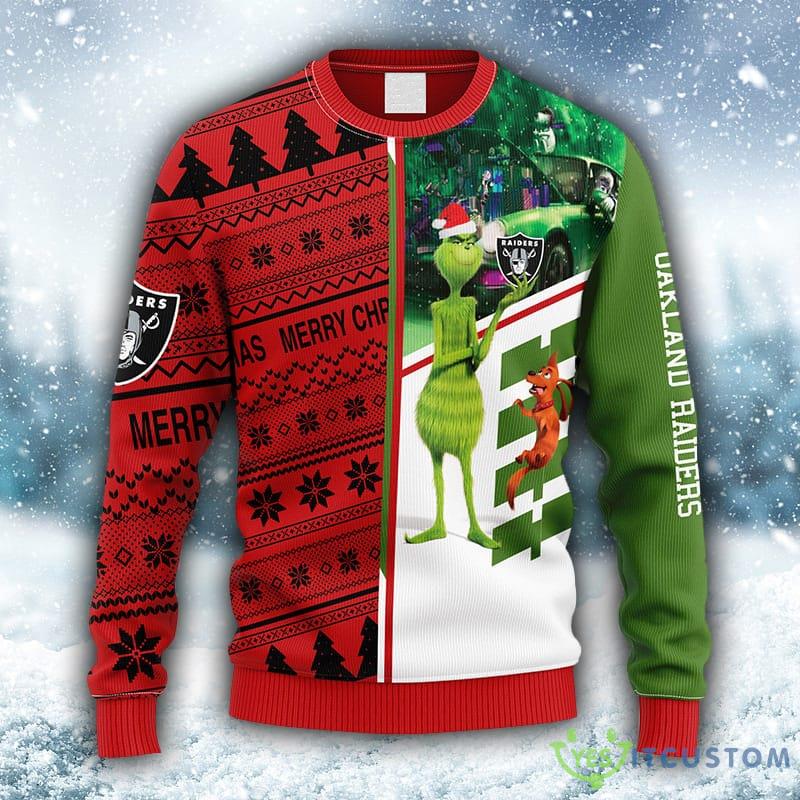 NFL Oakland Raiders Grinch & Scooby-Doo Christmas Ugly 3D Sweater For Men And Women Gift Ugly Christmas 5 NFL Oakland Raiders Grinch & Scooby-Doo Christmas Ugly 3D Sweater For Men And Women Gift Ugly Christmas - NFL Oakland Raiders Grinch & Scooby-Doo Christmas Ugly Sweater_1