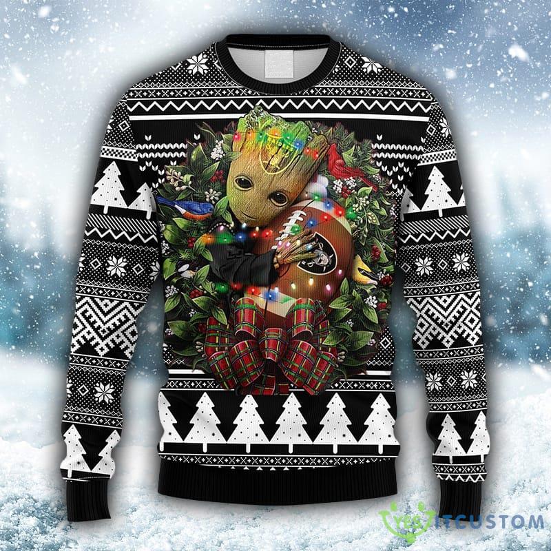 NFL Oakland Raiders Groot Hug Christmas Ugly 3D Sweater For Men And Women Gift Ugly Christmas 5 NFL Oakland Raiders Groot Hug Christmas Ugly 3D Sweater For Men And Women Gift Ugly Christmas - NFL Oakland Raiders Groot Hug Christmas Ugly Sweater_1