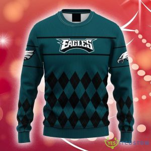 NFL Philadelphia Eagles All Over Print Christmas Ugly Sweater December For Fans Gift - NFL Philadelphia Eagles AOP Christmas Ugly Sweater Photo 1