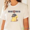 NFL Pikachu Football Sports Chicago Bears T Shirt - White Ladies T-Shirt