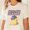 NFL Pikachu Football Sports New York Giants T Shirt - White Ladies T-Shirt