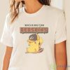 NFL Pikachu Football Washington Redskins T Shirt - White Ladies T-Shirt