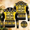 NFL Pittsburgh Steelers Christmas All Over Print Snowboard Ugly Sweater For Winter - NFL Pittsburgh Steelers Christmas All Over Print Snowboard Ugly Sweater For Winter