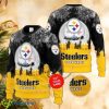 NFL Pittsburgh Steelers Personalized Christmas Gather AOP Ugly Sweater - NFL Pittsburgh Steelers Personalized Christmas Gather AOP Ugly Sweater