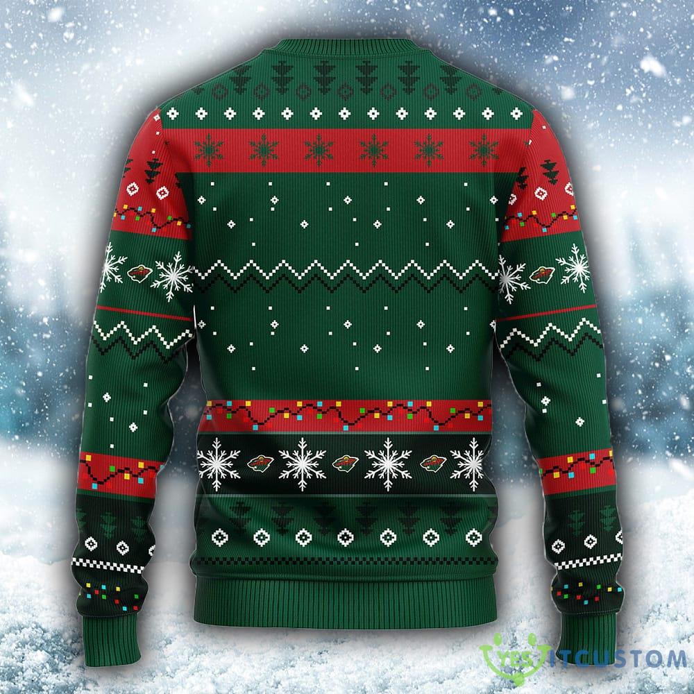 NHL Minnesota Wild Dabbing Santa Claus Christmas Ugly 3D Sweater For Men And Women Gift Ugly Christmas - NHL Minnesota Wild Dabbing Santa Claus Christmas Ugly Sweater_1