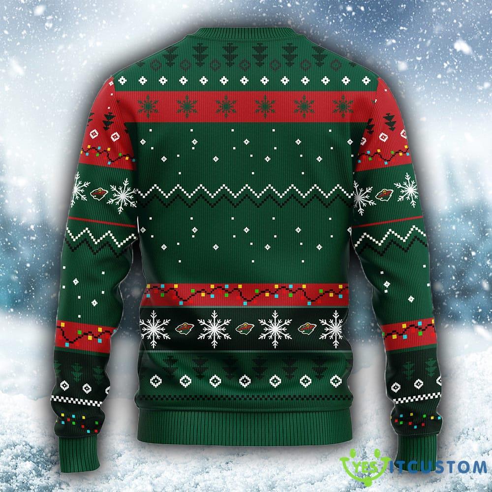NHL Minnesota Wild HoHoHo Mickey Christmas Ugly 3D Sweater For Men And Women Gift Ugly Christmas - NHL Minnesota Wild HoHoHo Mickey Christmas Ugly Sweater_1