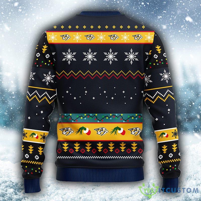 NHL Nashville Predators 12 Grinch Xmas Day Christmas Ugly 3D Sweater For Men And Women Gift Ugly Christmas - NHL Nashville Predators 12 Grinch Xmas Day Christmas Ugly Sweater_1