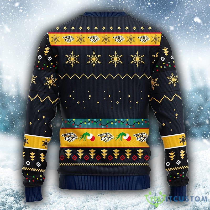 NHL Nashville Predators Grinch Christmas Ugly 3D Sweater For Men And Women Gift Ugly Christmas - NHL Nashville Predators Grinch Christmas Ugly Sweater_1