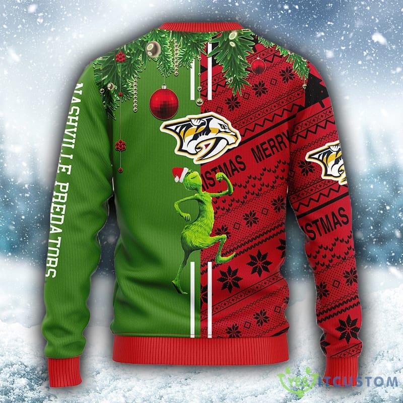 NHL Nashville Predators Grinch & Scooby-Doo Christmas Ugly 3D Sweater For Men And Women Gift Ugly Christmas 6 NHL Nashville Predators Grinch & Scooby-Doo Christmas Ugly 3D Sweater For Men And Women Gift Ugly Christmas - NHL Nashville Predators Grinch & Scooby-Doo Christmas Ugly Sweater_2