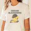 NHL Pikachu Hockey Sports Chicago Blackhawks T Shirt - White Ladies T-Shirt