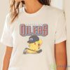 NHL Pikachu Hockey Sports Edmonton Oilers T Shirt - White Ladies T-Shirt
