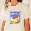 NHL Pikachu Hockey Sports New York Rangers T Shirt - White Ladies T-Shirt