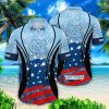 North Carolina Tar Heels NCAA2 Vintage Palm Tree Flag Pattern Aloha Hawaiian Shirt Summer Gift Product Photo 1