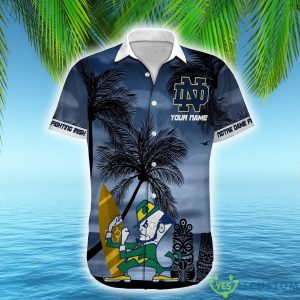 Notre Dame Fighting Irish NCAA Hawaiian Shirt Coconut Funny Fans Gift Custom Name Men And Women - Notre Dame Fighting Irish NCAA Hawaiian Shirt_2