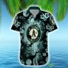 Oakland Athletics MLB Hawaiian Shirt Ocean Hibiscus Custom Name For Fans Gift - Oakland Athletics MLB Hawaiian Shirt_1