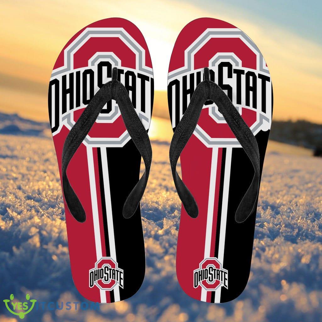 Ohio State Buckeyes Fan Gift Two Main Colors Flip Flops 3 Ohio State Buckeyes Fan Gift Two Main Colors Flip Flops Product Photo 1