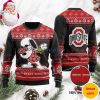 Ohio State Buckeyes Snoopy Dabbing Christmas AOP Sweater Product Photo 1