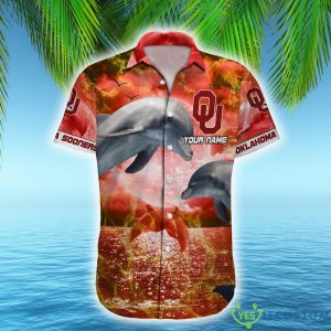 Oklahoma Sooners NCAA Hawaiian Shirt Dolphin Funny AOP Gift For Fans Custom Name 4 Oklahoma Sooners NCAA Hawaiian Shirt Dolphin Funny AOP Gift For Fans Custom Name - Oklahoma Sooners NCAA Hawaiian Shirt_2
