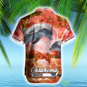 Oklahoma Sooners NCAA Hawaiian Shirt Dolphin Funny AOP Gift For Fans Custom Name 5 Oklahoma Sooners NCAA Hawaiian Shirt Dolphin Funny AOP Gift For Fans Custom Name - Oklahoma Sooners NCAA Hawaiian Shirt_3