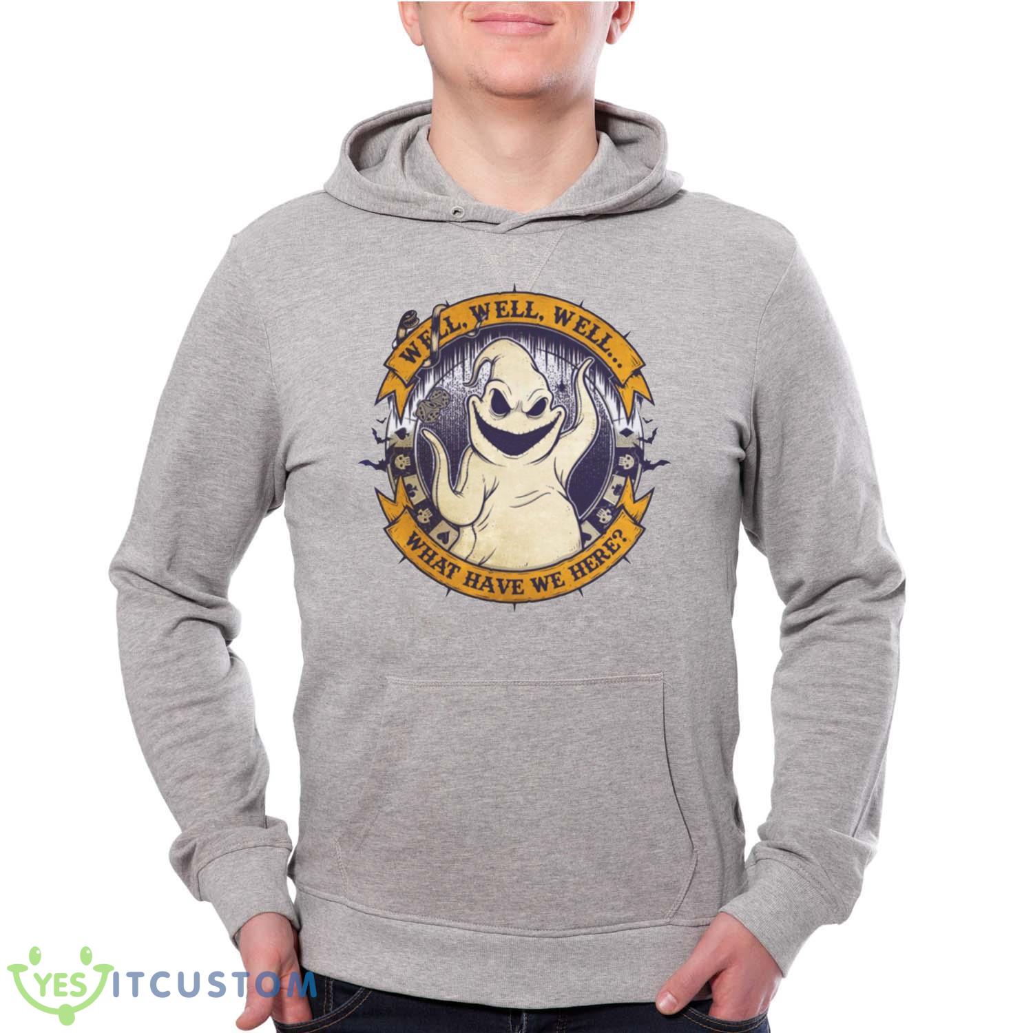Oogie Boogie Well Well Well What Have We Here The Nightmare Before Chirstmas T-Shirt For Men Women And Youth 2 Oogie Boogie Well Well Well What Have We Here The Nightmare Before Chirstmas T-Shirt For Men Women And Youth - Grey Unisex Hoodie
