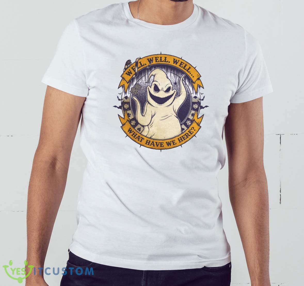 Oogie Boogie Well Well Well What Have We Here The Nightmare Before Chirstmas T-Shirt For Men Women And Youth 5 Oogie Boogie Well Well Well What Have We Here The Nightmare Before Chirstmas T-Shirt For Men Women And Youth - White Men T-Shirt