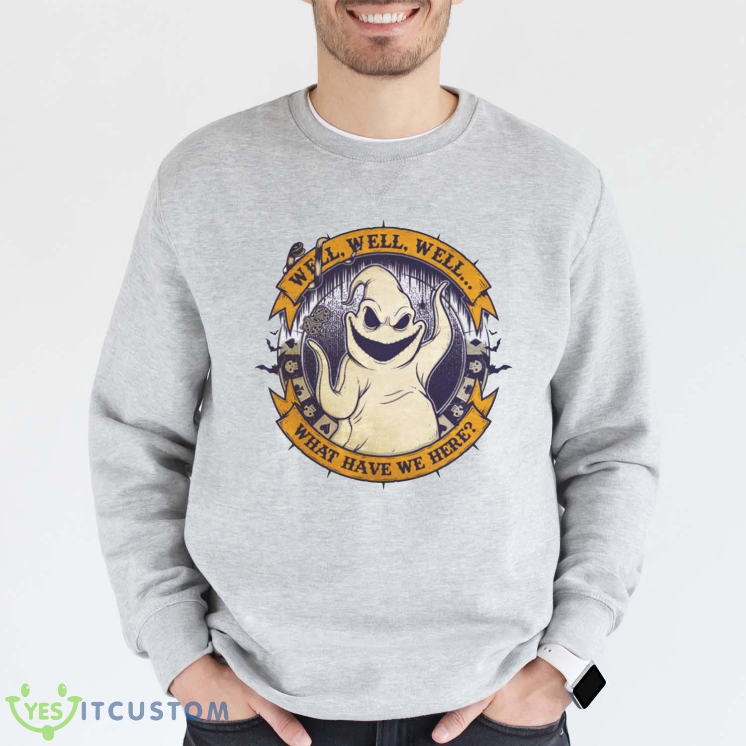 Oogie Boogie Well Well Well What Have We Here The Nightmare Before Chirstmas T-Shirt For Men Women And Youth 14 Oogie Boogie Well Well Well What Have We Here The Nightmare Before Chirstmas T-Shirt For Men Women And Youth - Grey Sweatshirt