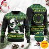 Oregon Ducks Snoopy Dabbing Christmas AOP Sweater Product Photo 1