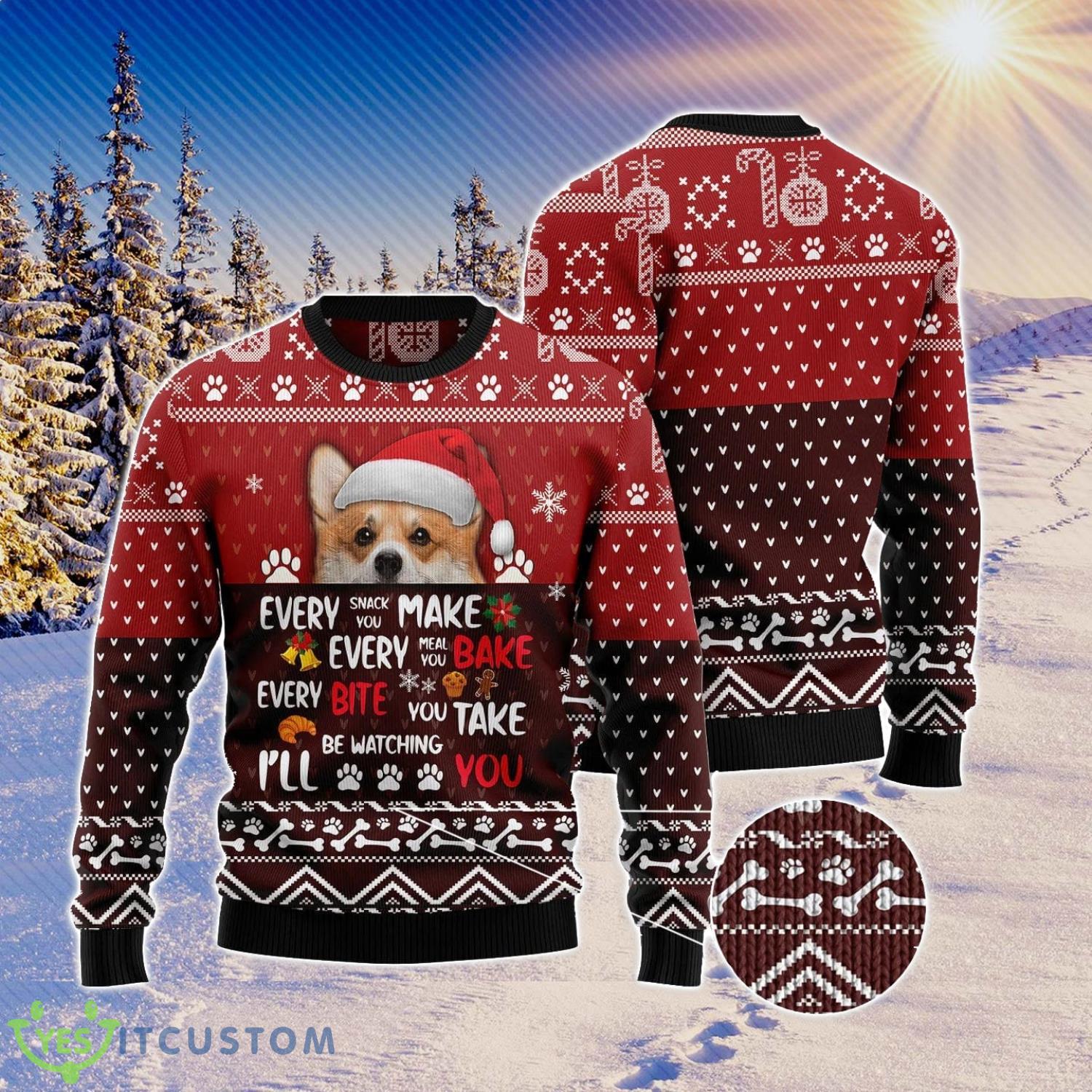 Pembroke Welsh Corgi Will Be Watching You 3D Ugly Christmas Sweater For Men And Women Christmas Gift 7 Pembroke Welsh Corgi Will Be Watching You 3D Ugly Christmas Sweater For Men And Women Christmas Gift Product Photo 1