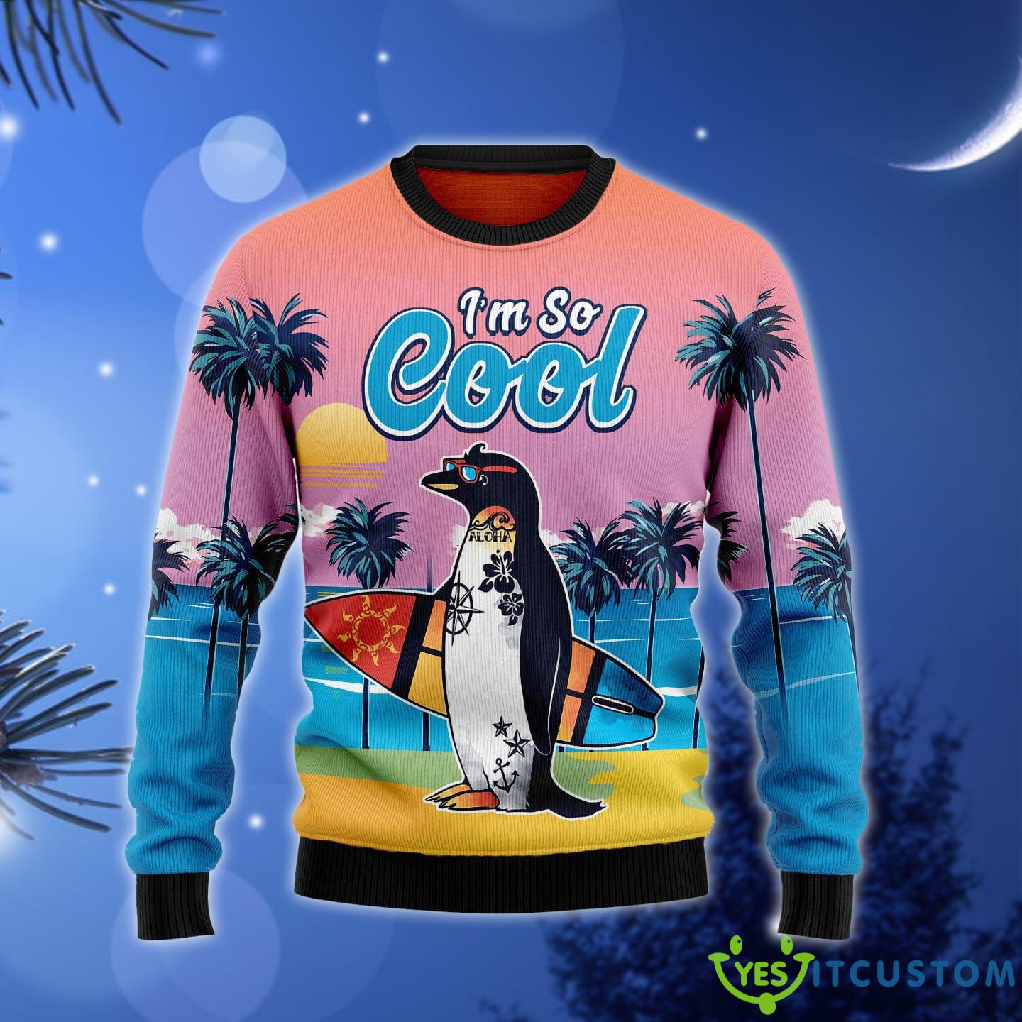 Penguin I'm So Cool Ugly Christmas Sweater Gift Men Women - Penguin I'm So Cool Ugly Christmas Sweater Gift Men Women_1
