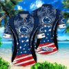 Penn State Nittany Lions NCAA1 Vintage Palm Tree Flag Pattern Aloha Hawaiian Shirt Summer Gift Product Photo 1