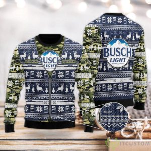 Personalized Busch Latte Camo Xmas Sweater Product Photo 1