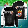 Personalized Ceuta Black White 3D Sweater Community Logo Funny Gift For Men And Women Christmas Holiday - Ceuta 3D Sweater Christmas_1