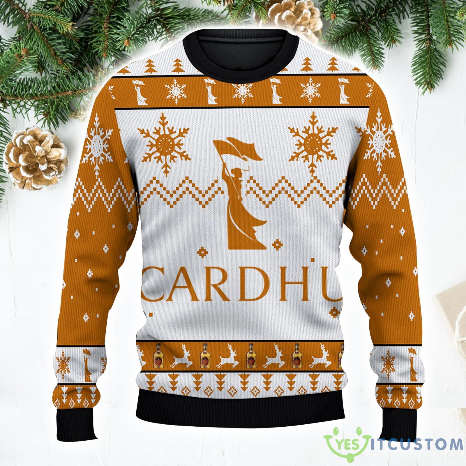 Personalized Name Cardhu Gold Whisky Ugly Christmas SweaterAll Over Print Sweater Product Photo 1
