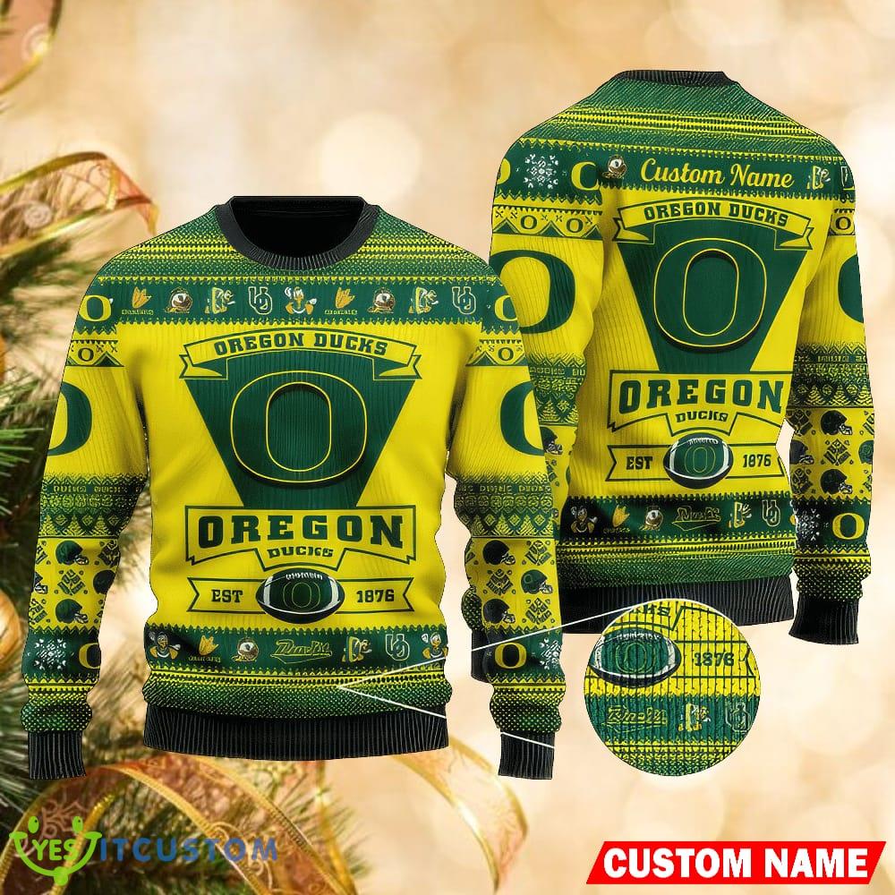 Personalized Oregon Ducks Football Team Logo Unisex Christmas Knitted Sweater 2 Personalized Oregon Ducks Football Team Logo Unisex Christmas Knitted Sweater - Personalized Oregon Ducks Football Team Logo Unisex Christmas Knitted Sweater