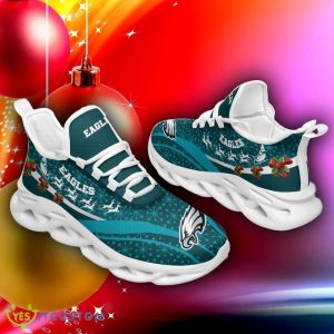 Philadelphia Eagles Christmas Pattern Max Soul Sneakers Ugly Christmas Shoes - Philadelphia Eagles Christmas Pattern Chunky Sneakers Ugly Christmas Max Soul Shoes