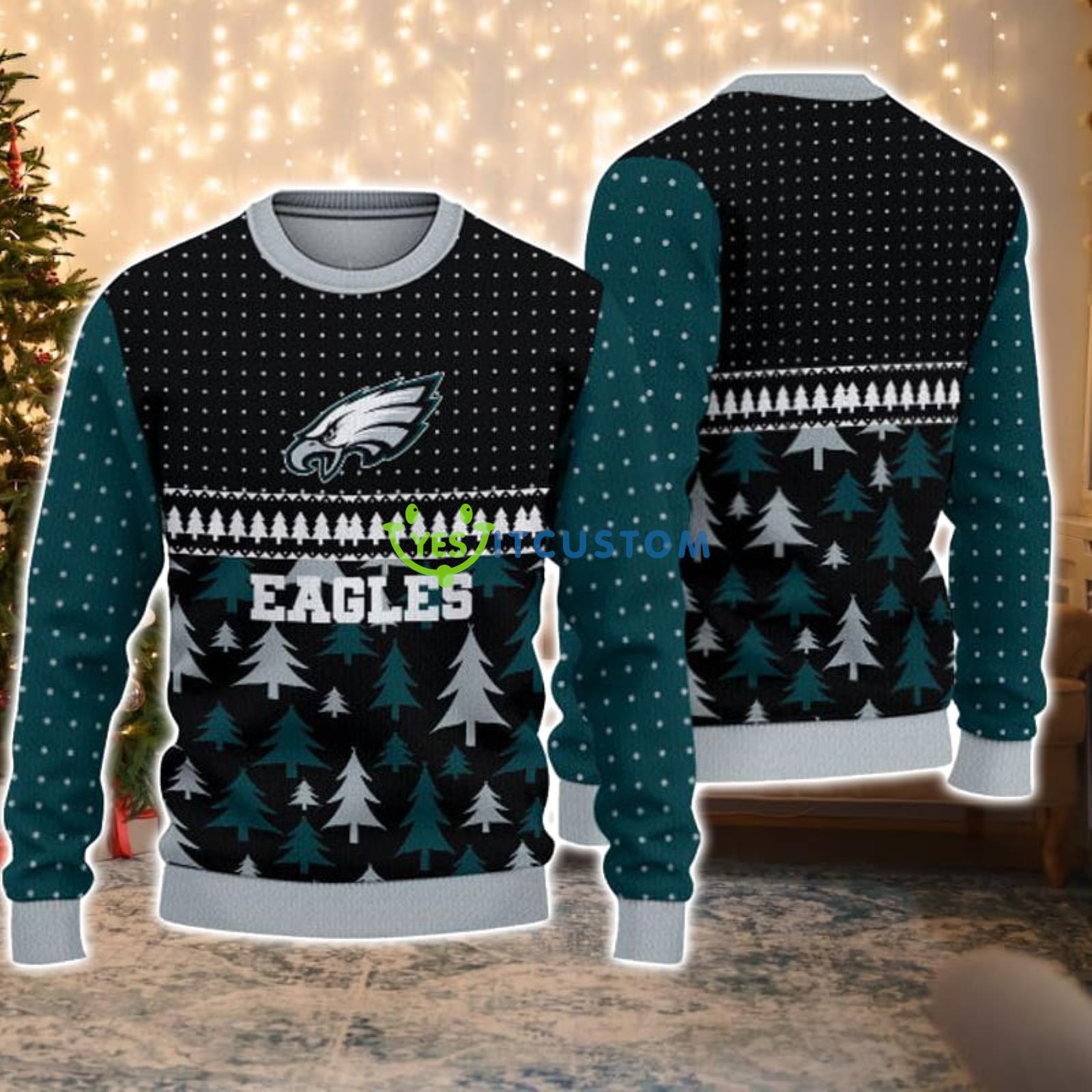 Philadelphia Eagles Cool Christmas Gift Ugly Christmas Sweater Product Photo 1