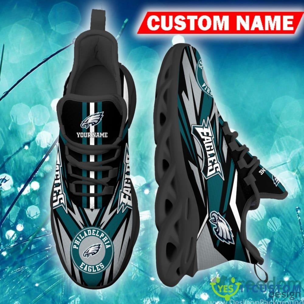 Philadelphia Eagles Insignia Custom Name Chunky Sneaker AOP Gift Fans Max Soul Shoes 3 Philadelphia Eagles Insignia Custom Name Chunky Sneaker AOP Gift Fans Max Soul Shoes - Philadelphia Eagles Max Soul Sneaker NFL photo 3