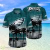 Philadelphia Eagles Logo Coconut Tropical Hawaiian Shirt Beach Gift For Fans Product Photo 1