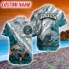 Philadelphia Eagles NFL Angry Star Hawaiian Shirt Custom Name For Fans Gift - Philadelphia Eagles NFL Angry Star Hawaiian Shirt Custom Name For Fans Gift