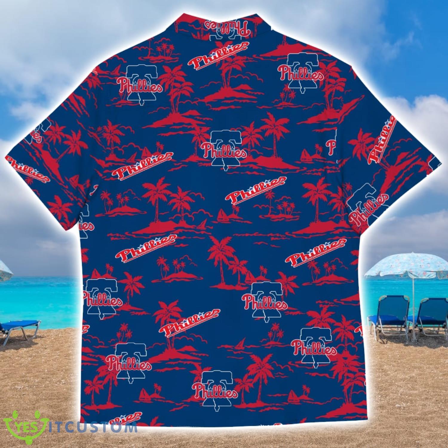 Philadelphia Phillies Island Pattern Tree All Over Printed 3D Hawaiian Shirt Summer Gift 3 Philadelphia Phillies Island Pattern Tree All Over Printed 3D Hawaiian Shirt Summer Gift Product Photo 3