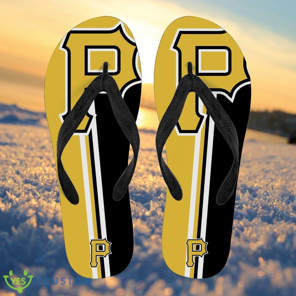 Pittsburgh Pirates Fan Gift Two Main Colors Flip Flops 3 Pittsburgh Pirates Fan Gift Two Main Colors Flip Flops Product Photo 1