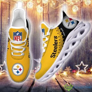 Pittsburgh Steelers Max Soul Shoes Style 1 Custom Name Running Sneakers For Fans Gift - Pittsburgh Steelers-PERSONALIZED MAX SOUL SHOES_3