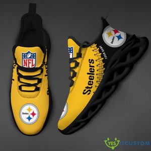 Pittsburgh Steelers Max Soul Shoes Style 1 Custom Name Running Sneakers For Fans Gift - Pittsburgh Steelers-PERSONALIZED MAX SOUL SHOES_4