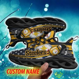 Pittsburgh Steelers Motivate Custom Name Chunky Sneaker AOP Gift Fans Max Soul Shoes - Pittsburgh Steelers Max Soul Sneaker NFL photo 2