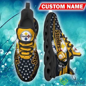 Pittsburgh Steelers Motivate Custom Name Chunky Sneaker AOP Gift Fans Max Soul Shoes - Pittsburgh Steelers Max Soul Sneaker NFL photo 3