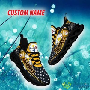 Pittsburgh Steelers Motivate Custom Name Chunky Sneaker AOP Gift Fans Max Soul Shoes - Pittsburgh Steelers Max Soul Sneaker NFL photo 1